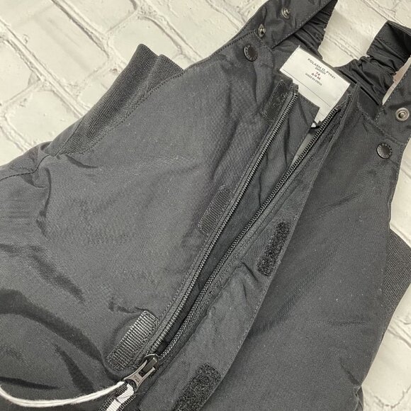 NEW Polarn Waterproof Bib Suspender Snow Pants 6-9 Months Black + Reflective - Picture 5 of 11